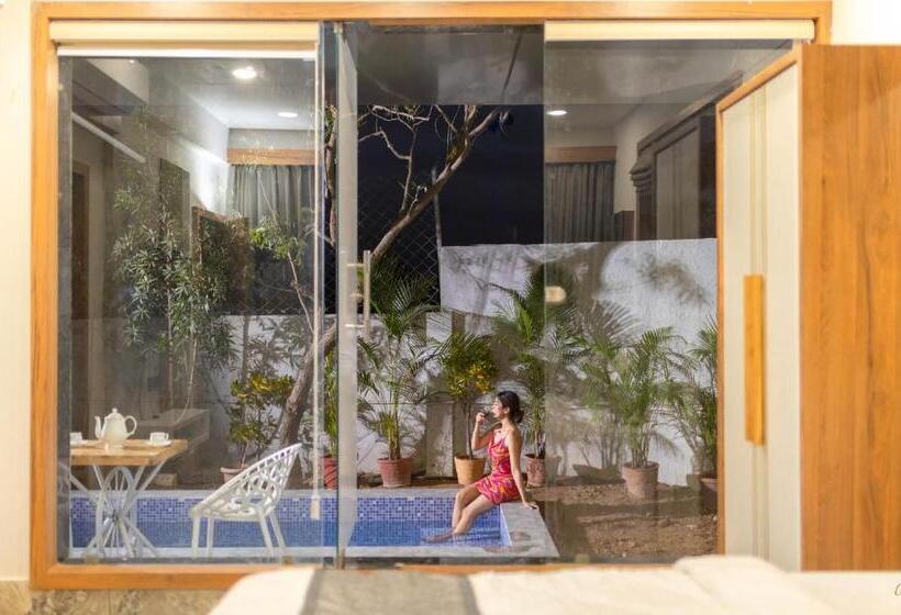 전용 풀장 스위트, Daksh Eden Greenz  A Luxury Resort In Sasan Gir