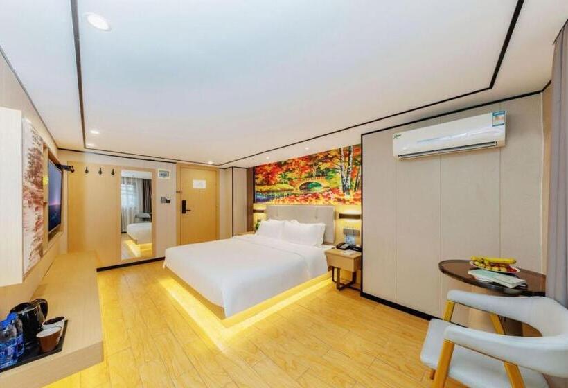 デラックスルーム, Yimimi Apartment   Guangzhou 13th Line Yide Road Metro Station