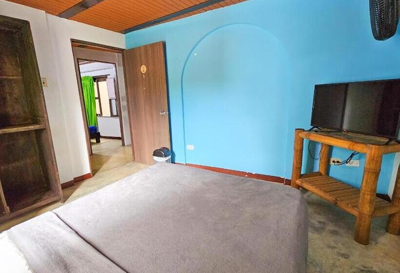 اتاق استاندارد با سرویس بهداشتی مشترک, La Mercedes Lite Hostal By Mh