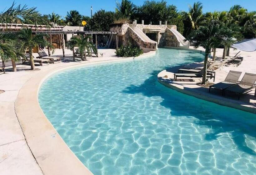 标准间带游泳池, Cabañas Perla Escondida