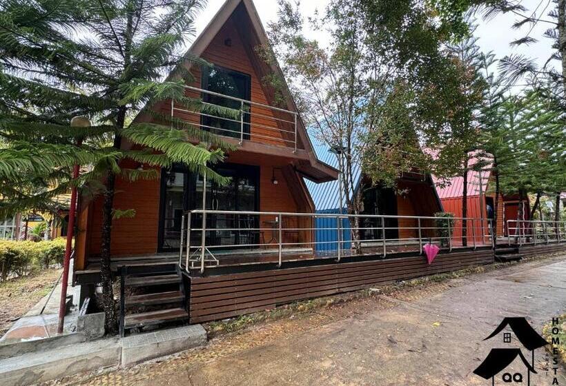 带大床的豪华间, Happy Garden Resort Betong