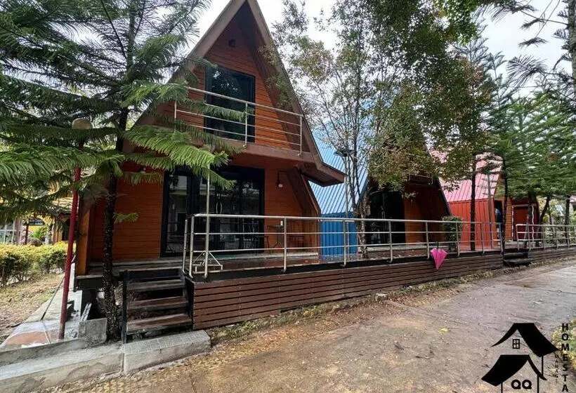 キングサイズベッドのデラックスルーム, Happy Garden Resort Betong
