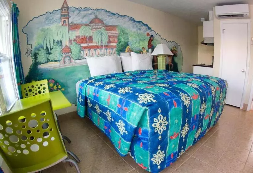 اتاق استاندارد با تخت بزرگ, Magic Beach Motel  Vilano Beach, Saint Augustine
