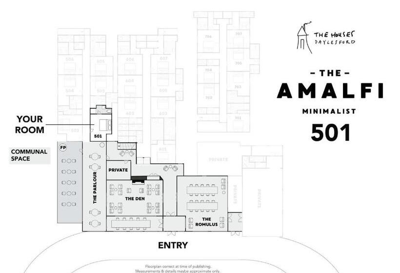 חדר סטנדרט עם מיטת קינג, The Amalfi Minimalist Room 501