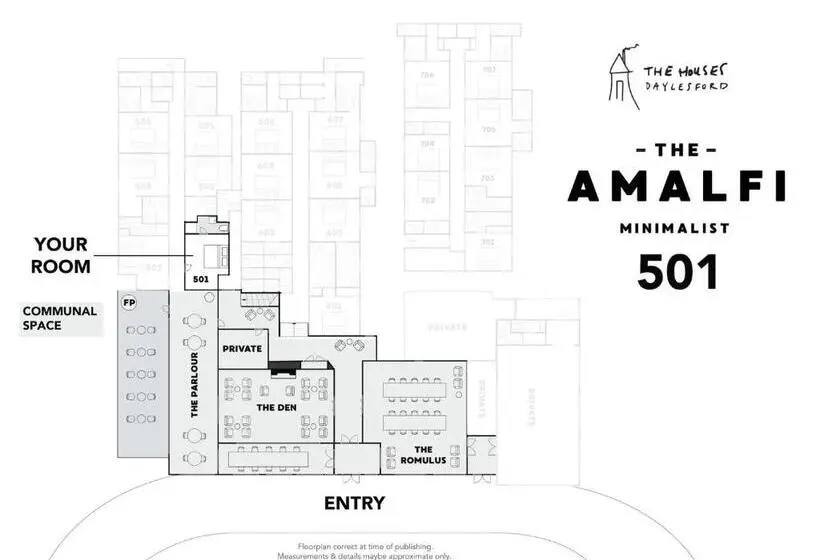 キングサイズベッドのスタンダードルーム, The Amalfi Minimalist Room 501
