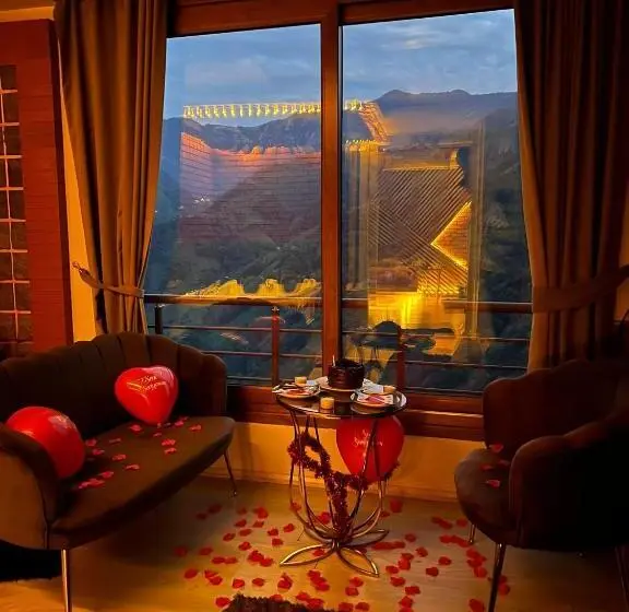 キングサイズベッドのデラックスルーム, Peruma Otel Bungalov