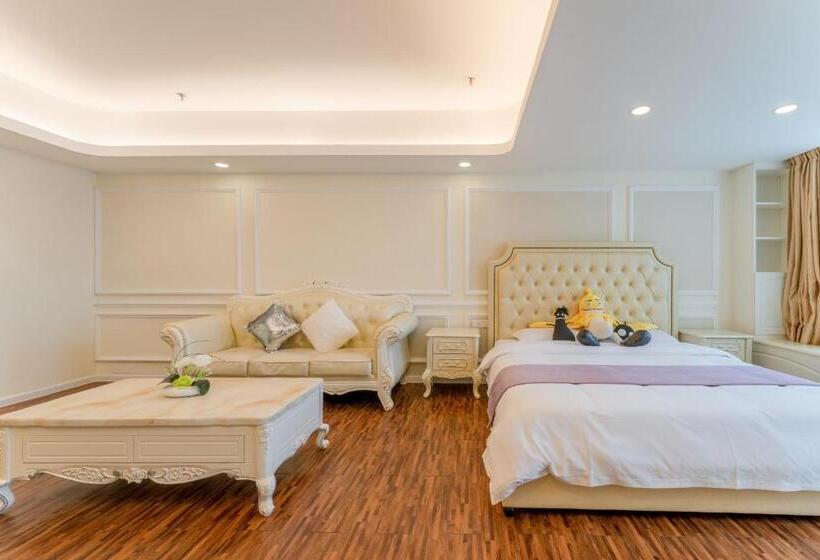 Номер Deluxe Кровать Куин, Windsleep International Apartment Hotel Free Delivery To The Venue Of The Canton Fair&cantonese Brea