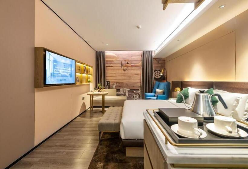 クイーンサイズベッドのスタンダードルーム, Echarm Plus Hotel   Ouzhuang Metro Station Branch