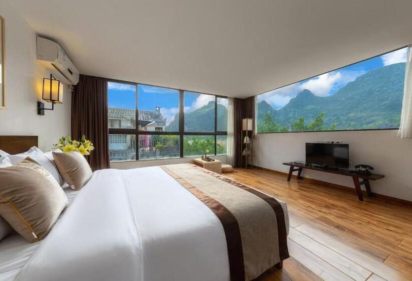 Habitación Estándar Cama King, Serene Vale Inn Guilin Free One Way Pick Up Service To High Speed Railway Station For 2 Nights