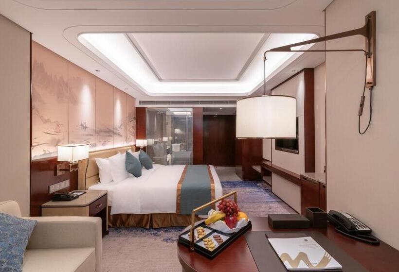 غرفة ديلوكس سرير كينج مطلة على المدينة, Grand Metropark Hotel Taizhou