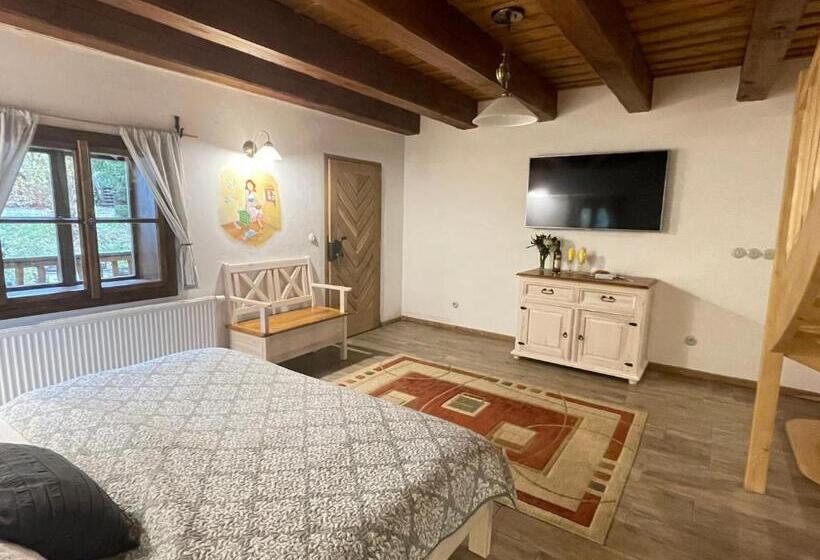 شقة غرفة واحدة مزودة بتراس, Podlesí