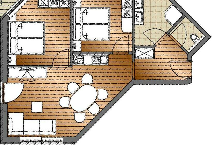 2 Bedrooms Apartment Mountain View, Biohotel Castello Königsleiten