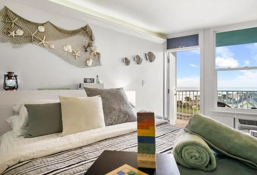 バルコニー付きスタンダードステューディオ, Open For 2025 Speedweeks Daytona 500   Beachfront Studio   Private Balcony With Ocean View   Pool