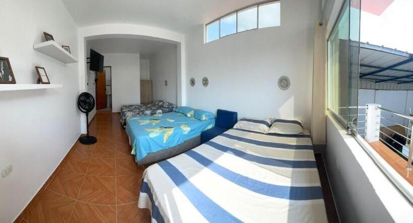 חדר סטנדרט לשלושה עם נוף לבריכה, Pinos Del Mar