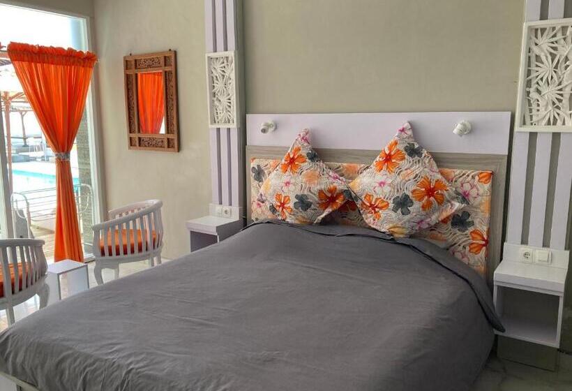 חדר משפחתי נוף לים, Villa Agung Beach Inn