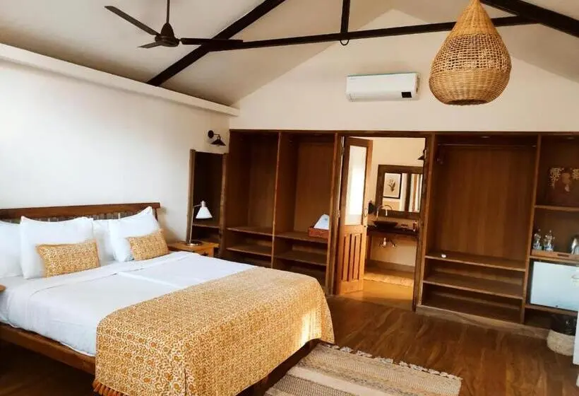 Standard-huone Sivuttainen Merinäkymä, Anahata Retreat Ashvem Goa