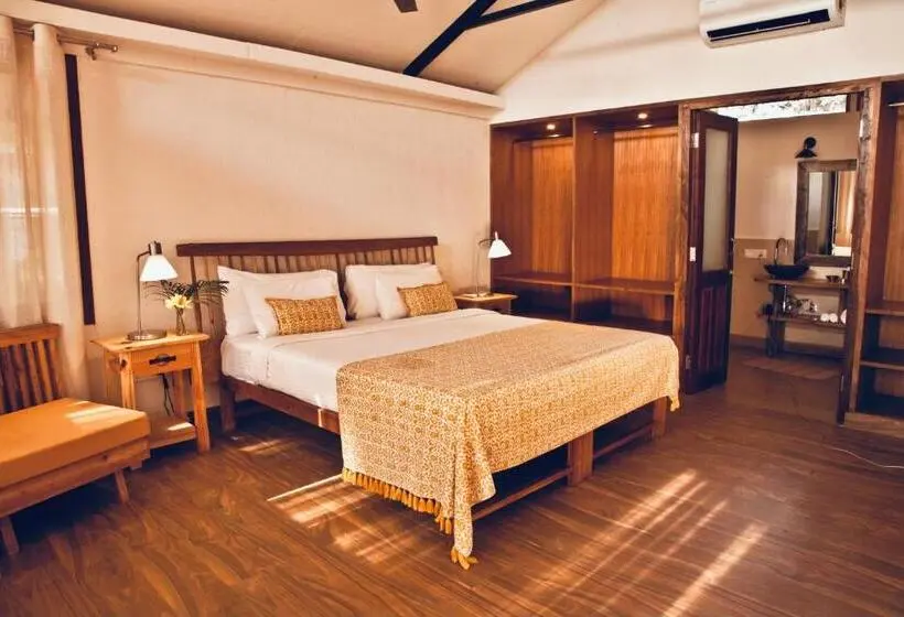 Standard-huone Sivuttainen Merinäkymä, Anahata Retreat Ashvem Goa