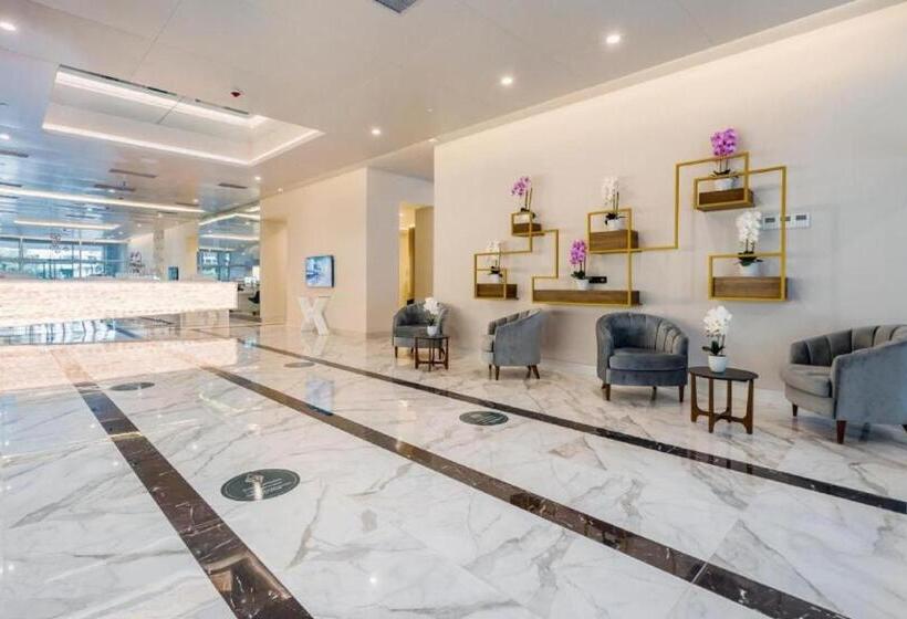 آپارتمان 1 خوابه با بالکن و چشم‌انداز دریا, Beach Hotel Orbi City