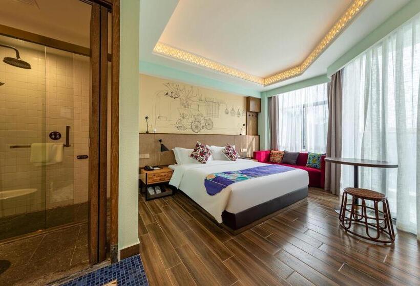 キングサイズベッドのスタンダードルーム, Overseas Chinese Town Nanyang Inn