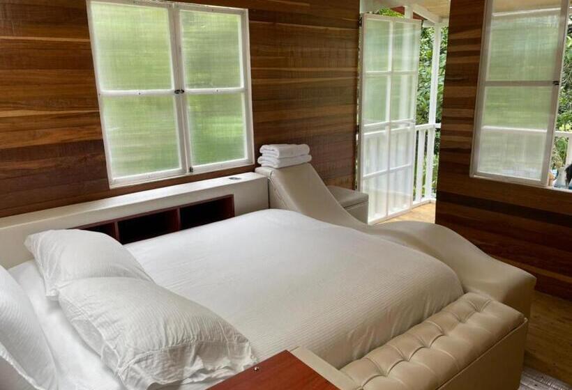 חדר דלוקס עם מרפסת, Villas Del Rio Glamping