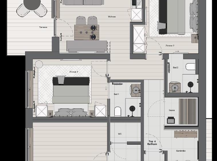 침실 1개 아파트, Jaggling Appartements