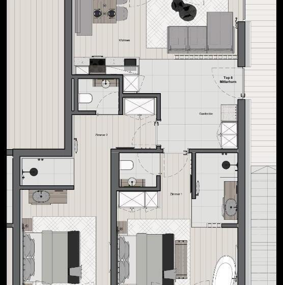 Апартаменты 2 Спальни, Jaggling Appartements