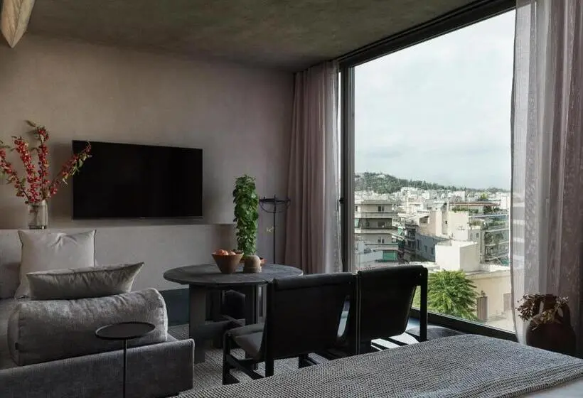 Deluxe-sviitti näköalalla, Monastik Living In Athina