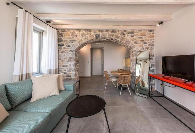 디럭스 스위트, Sampatiki Suites 4 Star Seaview Luxury Suites With Breakfast And Spa Opened 2024