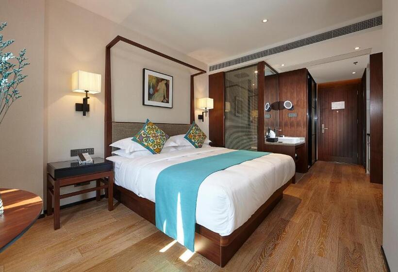 キングサイズベッドのスタンダードルーム, Ssaw Boutique Hotel Yangzhou