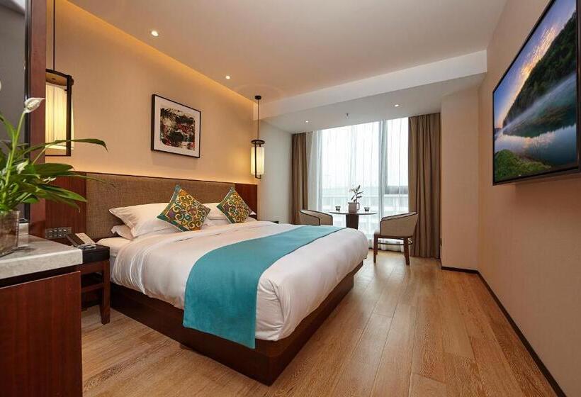 キングサイズベッドのスタンダードルーム, Ssaw Boutique Hotel Yangzhou