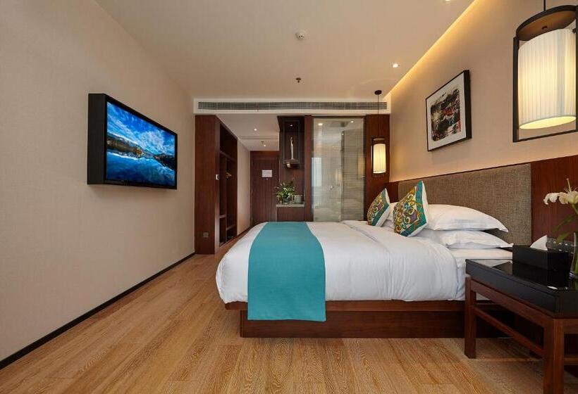 キングサイズベッドのスタンダードルーム, Ssaw Boutique Hotel Yangzhou