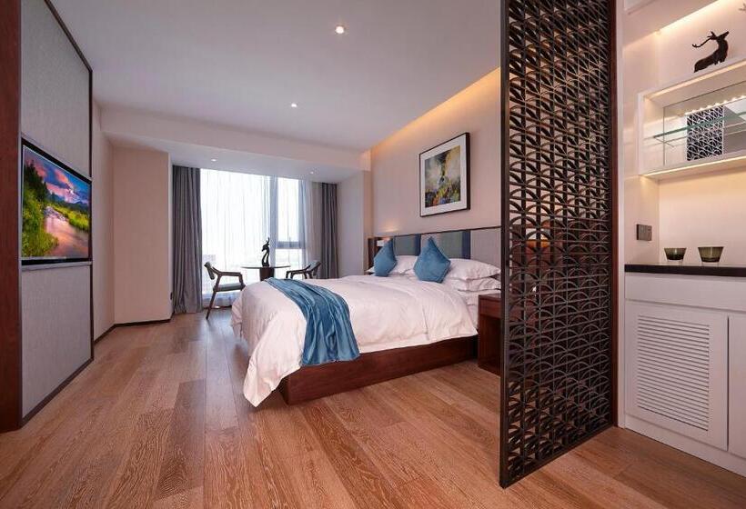 キングサイズベッドのデラックスルーム, Ssaw Boutique Hotel Yangzhou