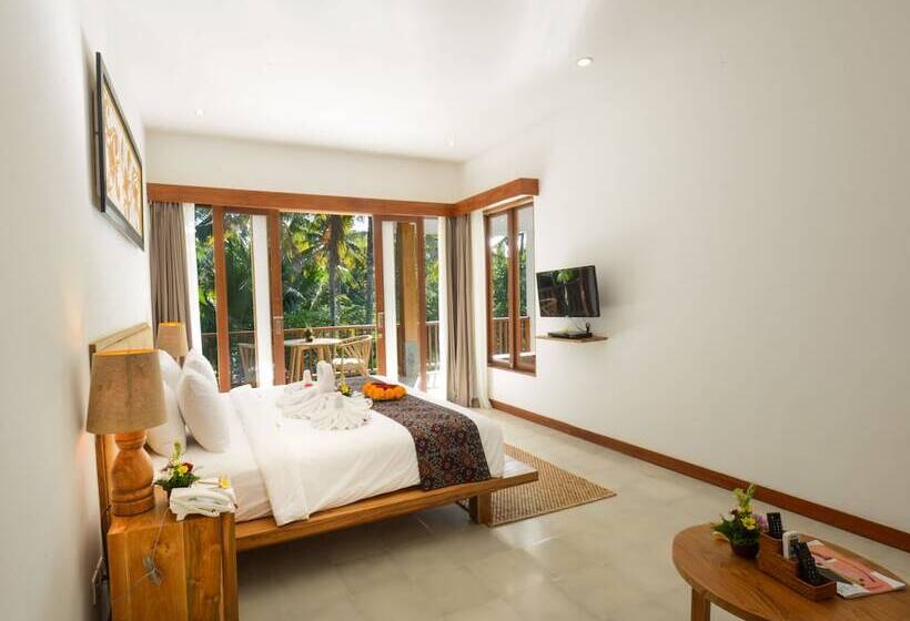 プールの見えるデラックスルーム, Purana Boutique Resort