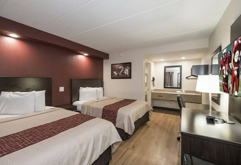 غرفه قياسيه سريرين مزدوجين, Red Roof Inn Wildwood – Cape May/rio Grande