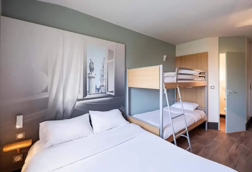 スタンダード４人部屋, B&b Hotel Lille Lezennes Grand Stade