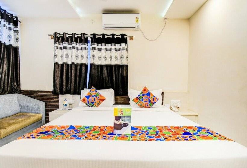 חדר דלוקס, Fabhotel Corporate Crown   Nr Jyoti Nivas University