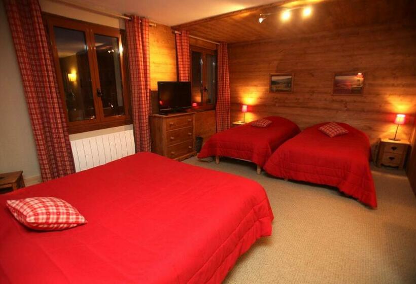 חדר סטנדרט לארבעה, Hôtel Restaurant La Ferme Du Père François