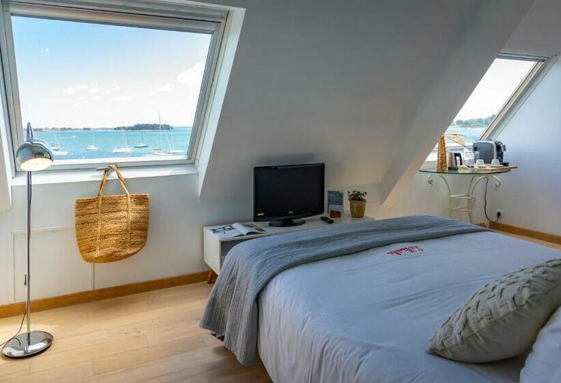 חדר סטנדרט נוף לים, Restaurant Les Venetes