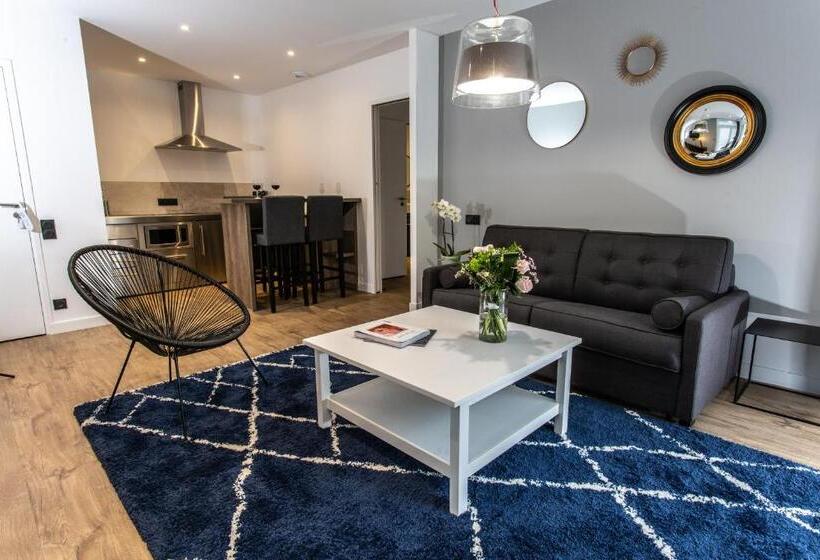 带1个卧室带花园景观的公寓, Ty Mad Hôtel