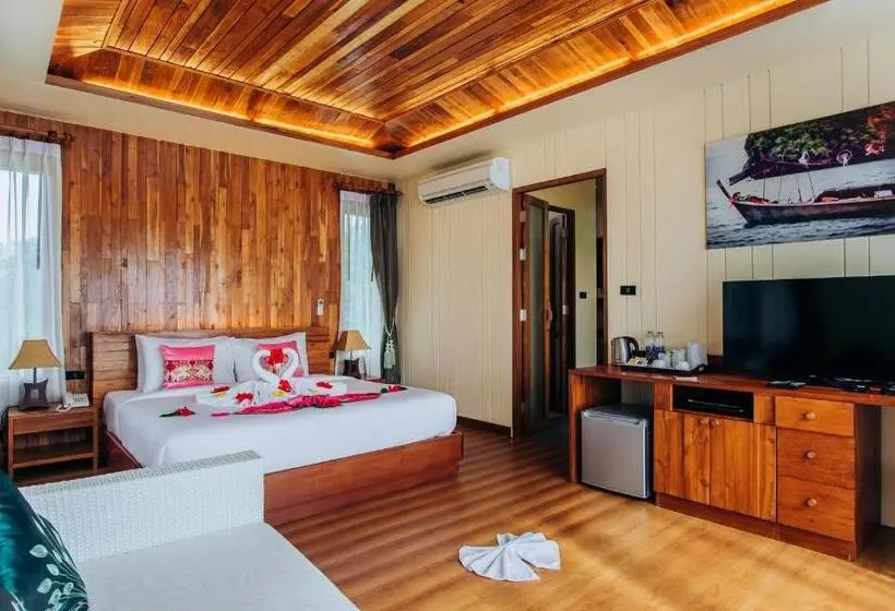 Deluxe-huone Merinäkymä, Koh Yao Yai Hillside Resort