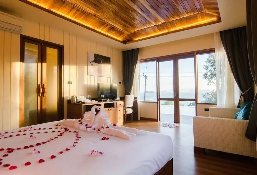 Deluxe-villa 1 Makuuhuone Merinäkymä, Koh Yao Yai Hillside Resort