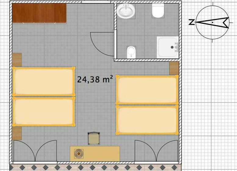 اتاق استاندارد چهار تخته, Bertha Fronte Mare