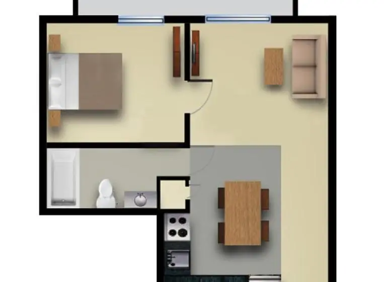 Standard Neljän Hengen Huone Parveke, Wasaga Riverdocks Hotel Suites