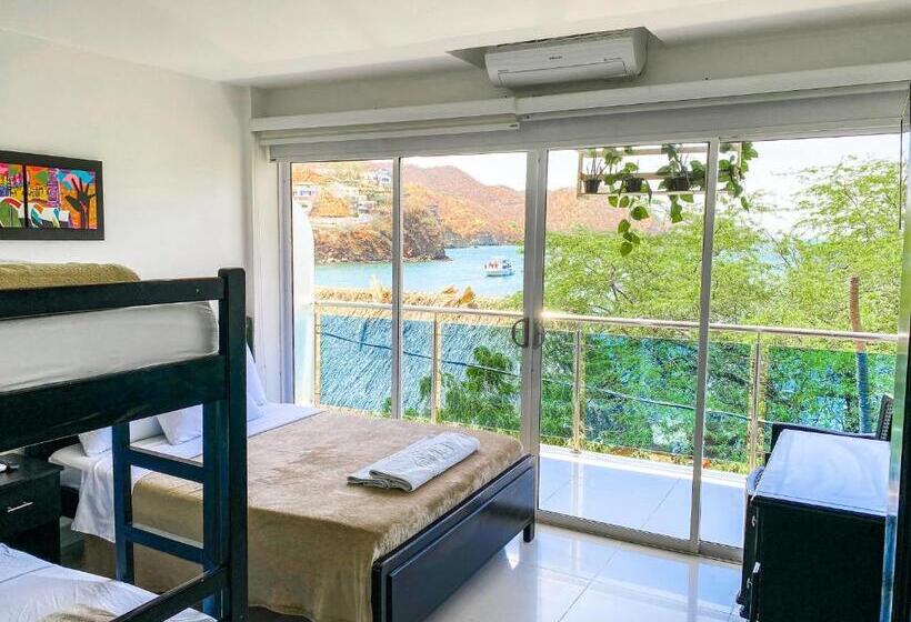 패밀리 룸 바다 전망, Hostal Viña Del Mar