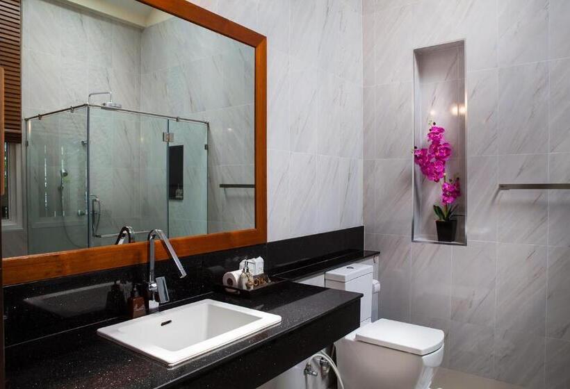 침실 1개 디럭스 빌라, Pattra Vill Resort