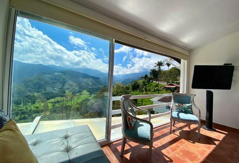 带大床的标准间, El Mirador Del Cocora