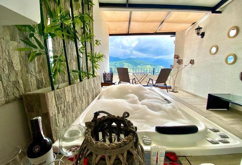 带山景的复式房间, El Mirador Del Cocora