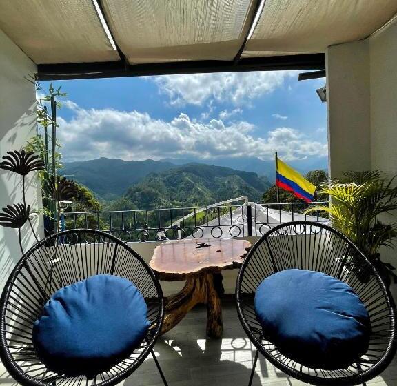 带山景的复式房间, El Mirador Del Cocora