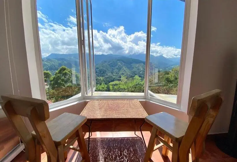 キングサイズベッドのスタンダードルーム, El Mirador Del Cocora