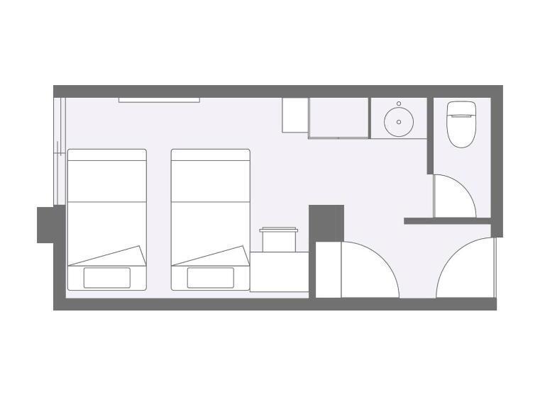 バス共有のスタンダードルーム, Tkp Lectore Hakone Gora